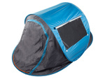 Beach tent pop-up uv lockable self-folding blue large