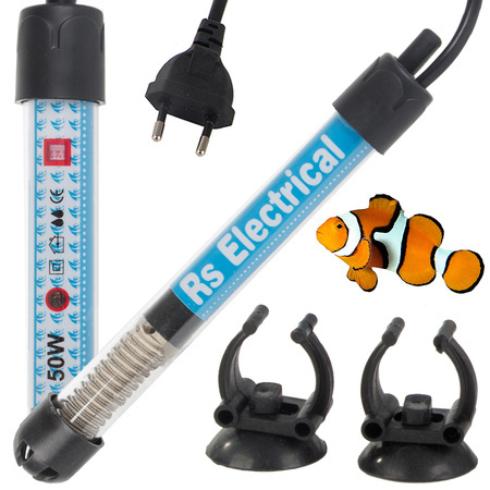 Aquarium heater 50w temperature control thermostat efficient 50l heating