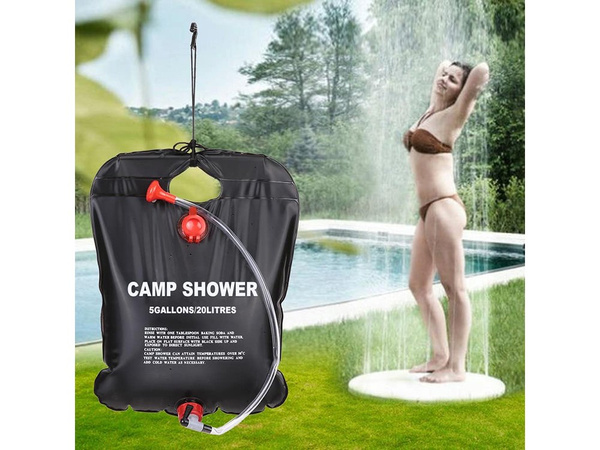 Solar camping field shower 20l