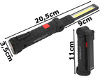 Magnese lampe torche d'atelier magnétique + usb poignée pliante 5en1