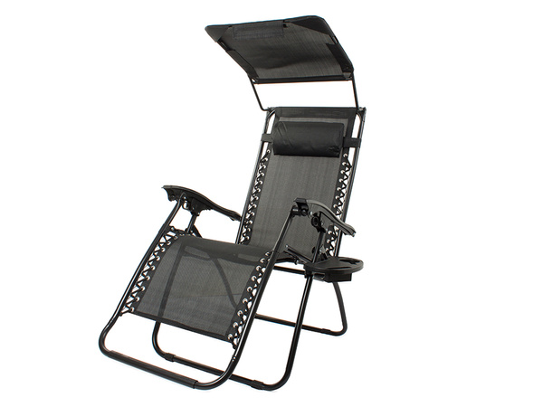 Folding beach chair zero gravity 2in1 chair with canopy