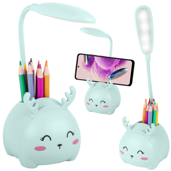 Kinder led nachtlicht usb organiser stand telefon lesen wissenschaft