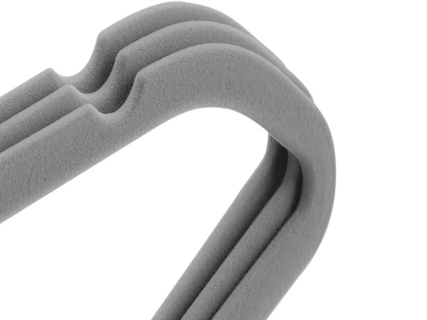 Velúr ruhafogas szürke csúszásgátló 20 darabos készlet