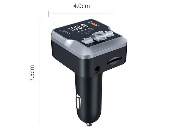 Fm mp3 mp3 transmitter volume 2 x usb c bluetooth 5.3 12v sd card