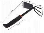 Garden hoe two-sided shovel claw rake hand digger for plants