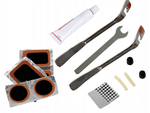 Kit de vulcanizare pentru tuburi interioare de biciclete plasturi de reparare cu linguri lipici