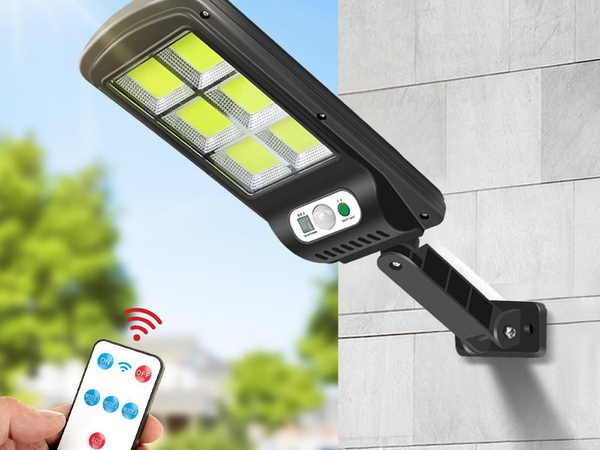 Saules lampa 96 led ar krēslas kustības sensoru
