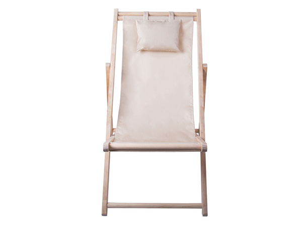 Tumbona de madera sillas de playa jardín plegable cojín silla de playa