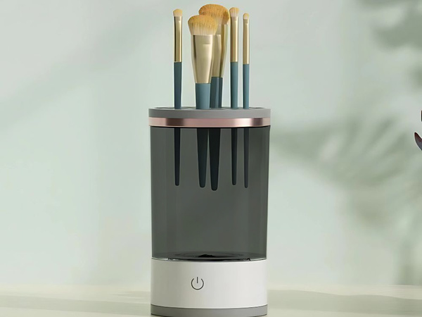 Lavador soporte para limpiar, lavar y secar pinceles y esponjas cosméticas usb