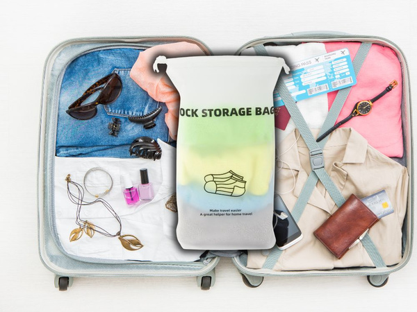 Reisesockentasche flugzeug organizer wasserdicht für reisen