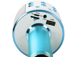 Micrófono inalámbrico bluetooth altavoz karaoke modulador de voz redondo