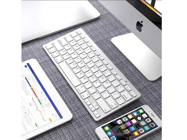 Brezžična tipkovnica bluetooth za pc ipad mac majhna tanka nizkoprofilna