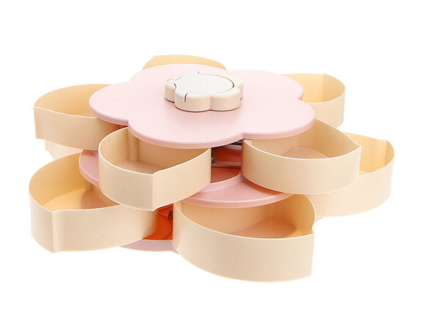 Rotating 2-in-1 candy jewellery organiser with phone holder