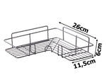Loft colț baie duș raft agățat 2x cârlig