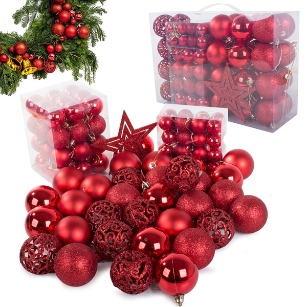 Kalėdų eglutės viršūnės 6/4/3 cm kit 100 vnt.