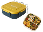 Lunchbox frühstücksbehälter mittagessen mit fächern besteck