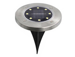 Solar disk garden lights twilight sensor 4vnt