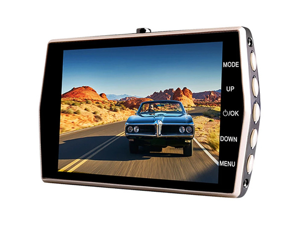 Full hd autós kamera lcd kijelzővel tolató videorögzítővel