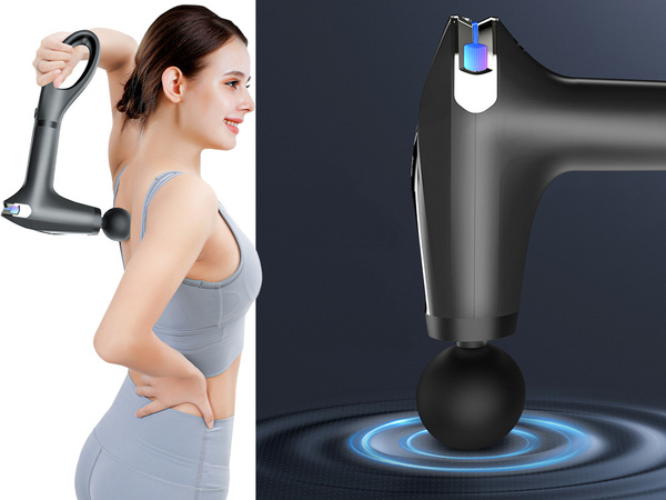 Pistolet de massage du dos masseur de jambes pistolet de massage puissant 4 embouts