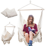Brazilian hammock chair hanging swing hammock armchair cushions boho