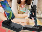 Altavoz teléfono soporte mango telescópico bluetooth powerbank cuna