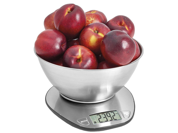 Elektronska kuhinjska tehtnica s 5kg/1g digitalno presno kovinsko tehtnico