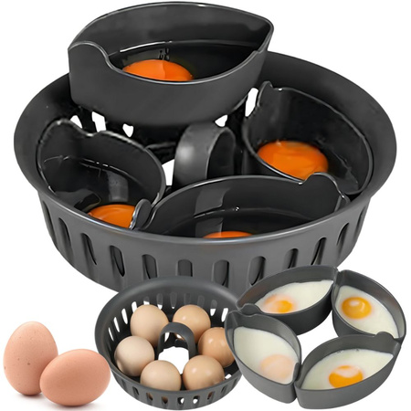 Inserto para cocinar huevos para robot de cocina 2 en 1 para 6 huevos cesta