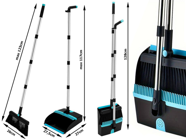 Măturat set măturat perie dustpan stick de curățare perie om leneș