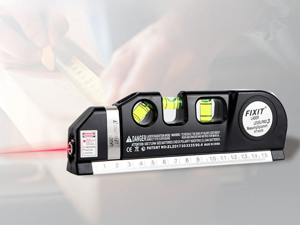 Tikslus lazerinis gulsčiukas su 2,5 m matavimo juosta lazerinis 3 led režimai usb