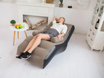 Inflatable armchair with armrests comfortable lounger with pump set