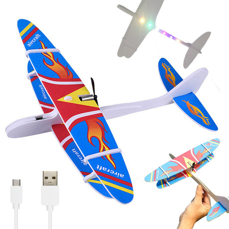 Polistiren avion de zbor spumă usb condus glider dart motor