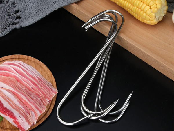 Cârnați cârlige de fumat 10pcs oțel mare