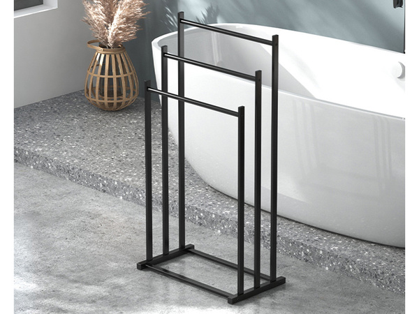 Bathroom towel rack loft metal towel rack for bathroom dryer