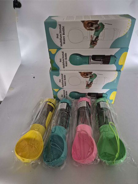 Bottle feeder water dispenser for dogs and cats bowl with feeder bags 300ml