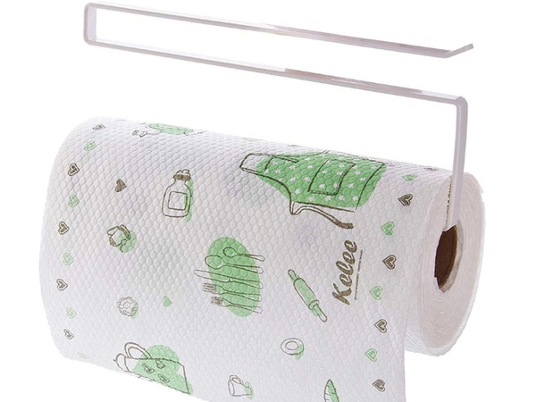 Kitchen paper towel holder slip-on metal loft matt