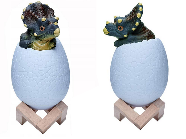 Dinozavri nočna luč triceratops jajce rgb vodil svetleče jajce za otroke