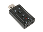 Karta dźwiękowa usb 7.1 mikrofon słuchawki jack