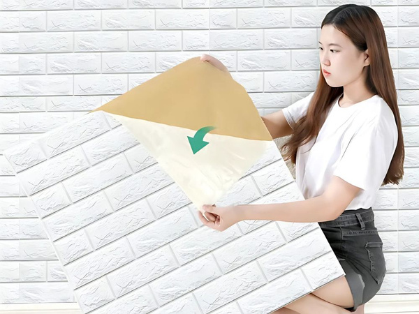 Nástenné panely 3d tehla biela tapeta samolepiaca dekoratívna pena