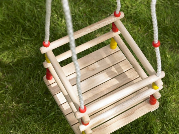 Balançoire de jardin pour enfants fauteuil à bascule garde-corps en bois pour jardin maison