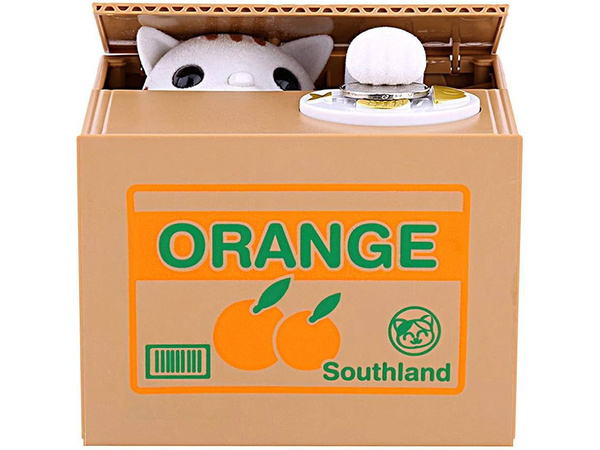 Копилка кошечка интерактивный автомат мяукает