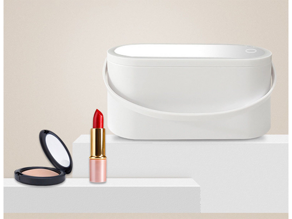 SCHATULLE KOSMETIK ORGANIZER SPIEGEL USB LED