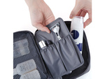 Neceser de maquillaje organizador de viaje azul marino