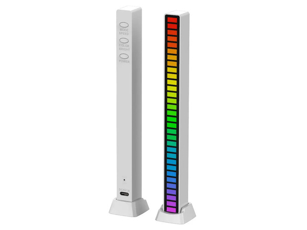Usb led diódy zvuková odozva viacfarebný neónový rgb led pás bliká 18 režimov