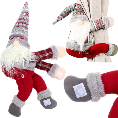 Christmas gnome gnome curtain hook-and-loop fastener