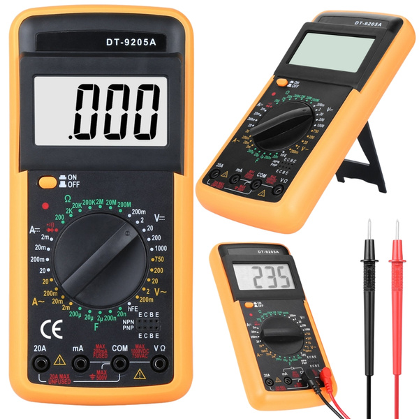 Digitálny multimeter dt9205a lcd cyfra
