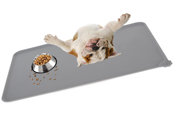 Tapis en silicone imperméable et antidérapant pour écuelles de chiens et chats