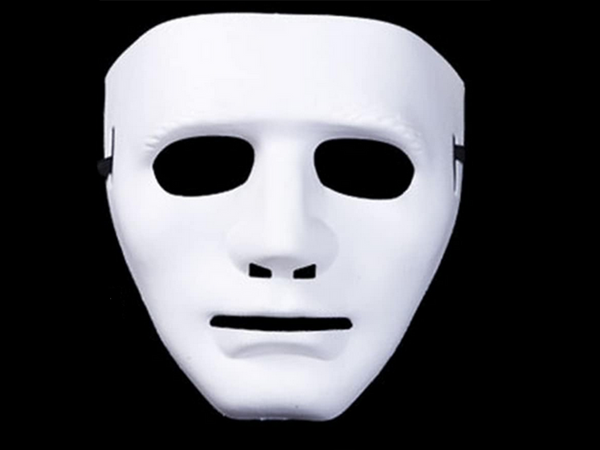 Biela maska na halloween myers horor party
