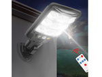 Cob farola solar exterior con sensor de movimiento y crepuscular + mando a distancia