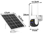 Solar kamera wifi ip draussen drehbare kamera wifi zoom bewegungsmelder ip66