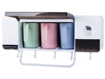 Organizator cupă periuță de dinți dispenser pastă de dinți
